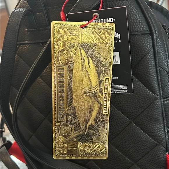 Sprayground Black Luxe Backpack - Picture 3 of 11